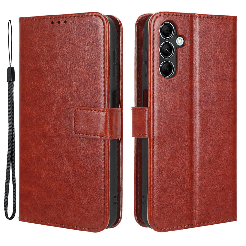 Wallet Phone Case for Samsung Galaxy M54 5G / F54 5G Crazy Horse Texture PU Leather Flip Stand Cover Wallet Phone Case for Samsung Galaxy M54 5G / F54 5G Crazy Horse Texture PU Leather Flip Stand Cover